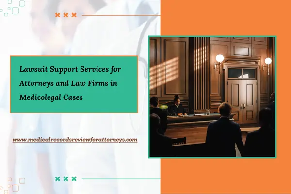 Lawsuit Support Services for Attorneys and Law Firms in Medicolegal Cases