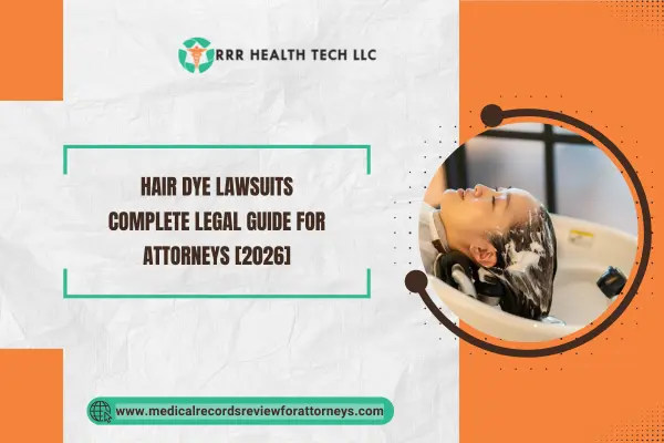 Woman reclining with hair covered in dye at a salon sink, illustrating hair dye lawsuit legal guide for attorneys.