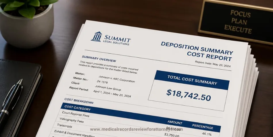 Deposition Summary Cost
